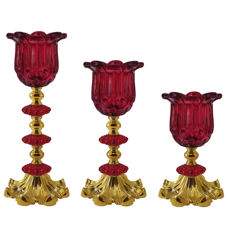شمعدان مدل رومیزی ریحان کد 001 بسته 3 عددی شمعدان مدل رومیزی ریحان کد 001 بسته 3 عددی