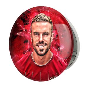 آینه جیبی خندالو طرح جردن هندرسون Jordan Henderson مدل تاشو کد 28912