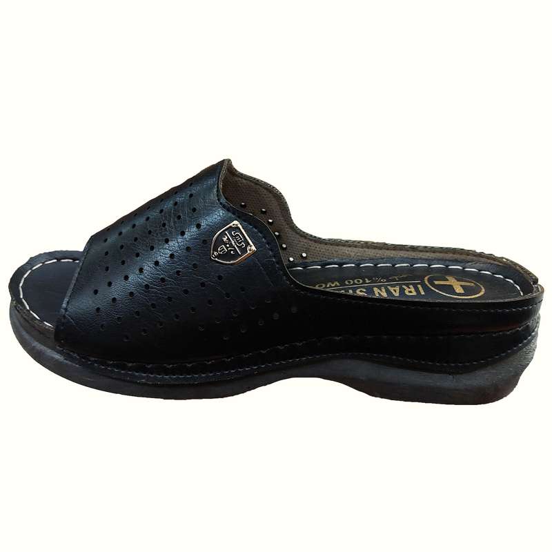 دمپایی زنانه مدل ایران کد Bk رنگ مشکی