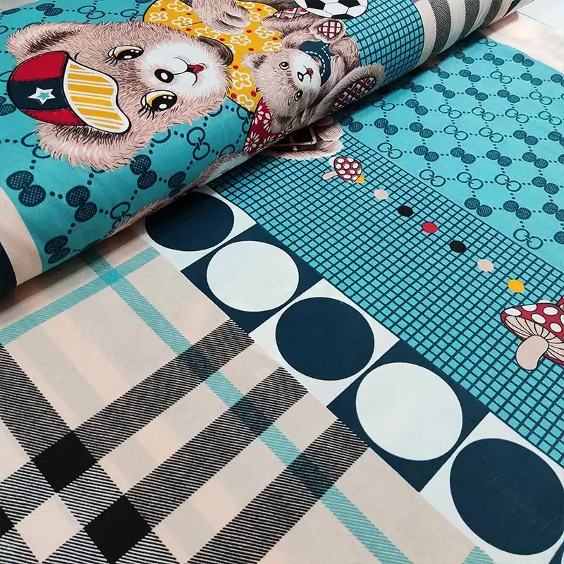 پارچه ملحفه مدل خرس دوقلو کد 140