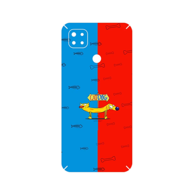 برچسب پوششی ماهوت مدل CatDog مناسب برای گوشی موبایل شیائومی Redmi 9C NFC