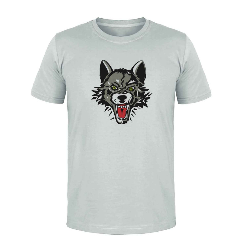 تی شرت آستین کوتاه مردانه مدل WOLF کد K143 T
