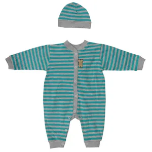 ست سرهمی و کلاه نوزادی مدل پاکوکو 2