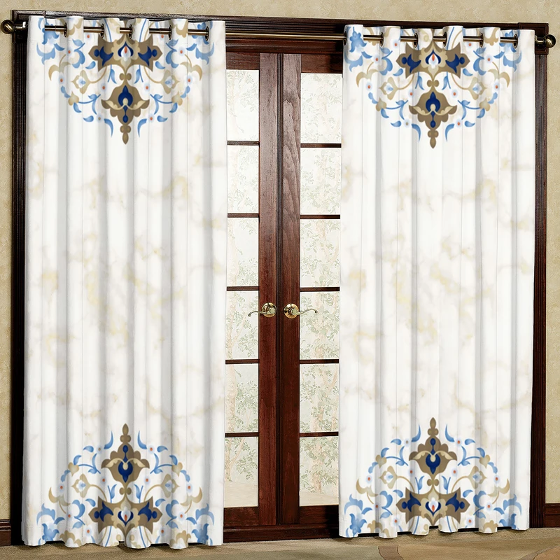 پرده مدل مخمل پانچی کد 4346l سایز 200x140 سانتی متر