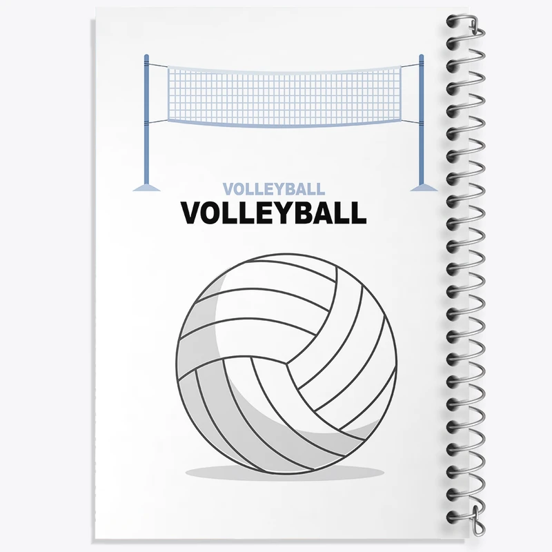 دفتر ژورنال نویسی 50 برگ خندالو مدل نقطه ای طرح والیبال کد N1339