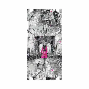 MAHOOT Collage of Catwalk Bridge-FullSkin Cover Sticker for Motorola Moto E13
