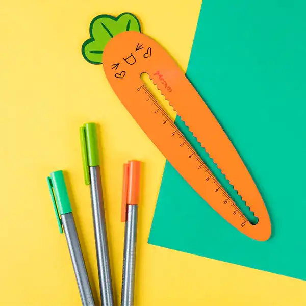 خط کش 15 سانتیمتری پرسام طرح هویج