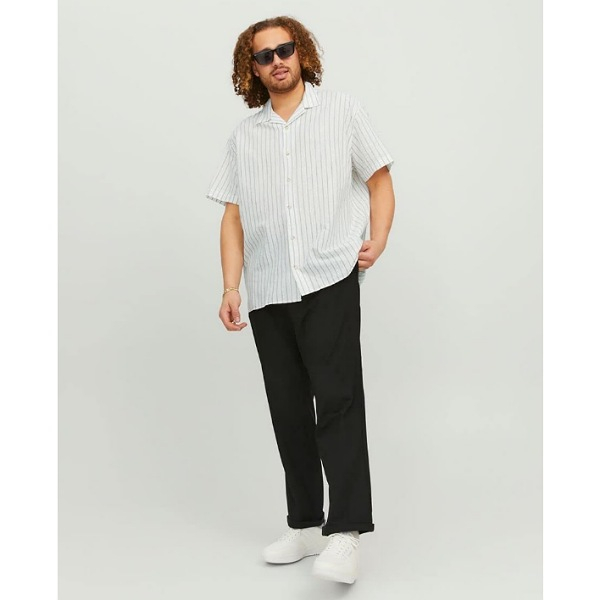پیراهن آستین کوتاه مردانه جک اند جونز مدل VERJPRBLUSUMMER-LINEN