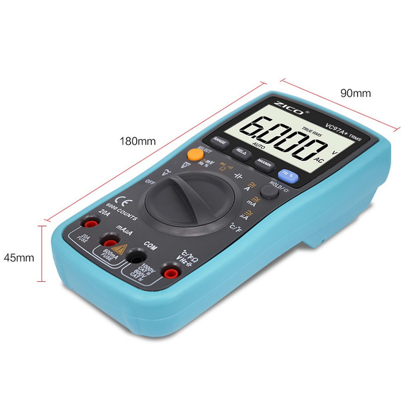 مولتی متر دیجیتال زیکو مدل VC97A Plus TRMS