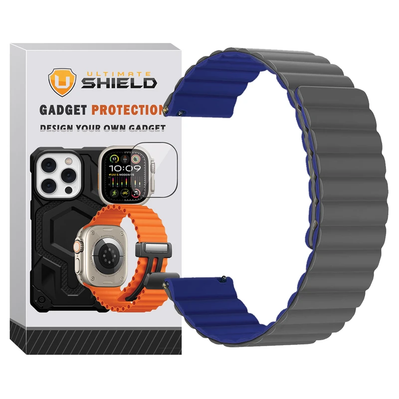 بند آلتیمیت شیلد مدل SIC Link UL GY TW مناسب برای ساعت هوشمند گلوریمی M1 Pro / GS1 Pro / Calling Watch M2