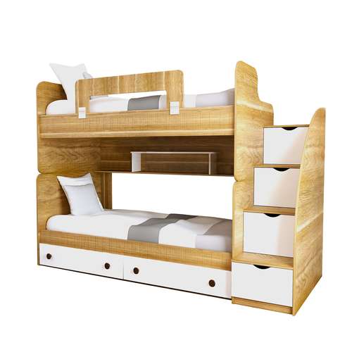 تخت خواب دو طبقه مدل آلفا سایز 90x200 سانتی متر