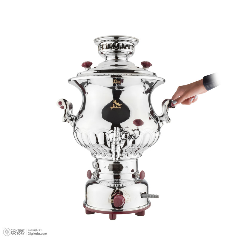 سماور گازی گروه صنعتی برادران سیفی مدل شایسته 8 ترموکوپل دار گنجایش 8 لیتر