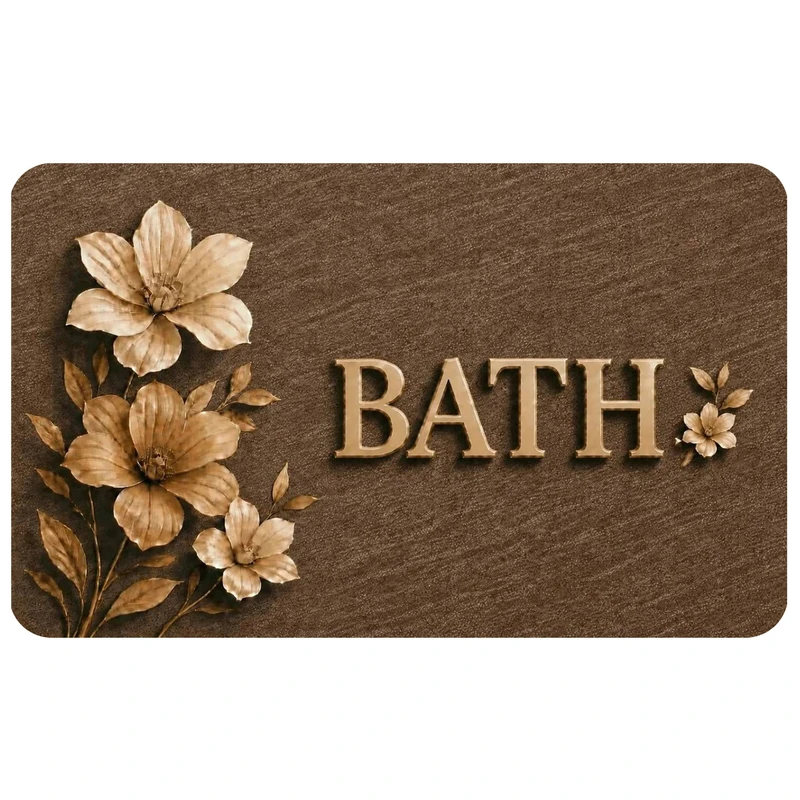 پادری مدل سرویس bath طرح گل 415m4 سایز 76x46 سانتی‌متر مناسب برای فضای داخلی