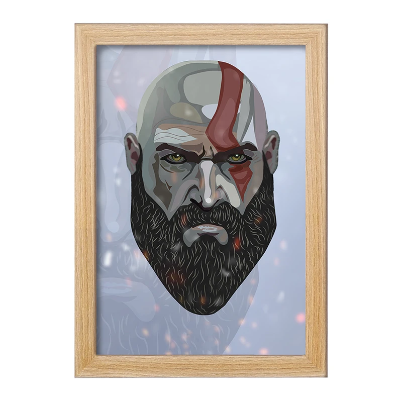 تابلو خندالو مدل بازی گاد آف وار (God Of War) کد F1134