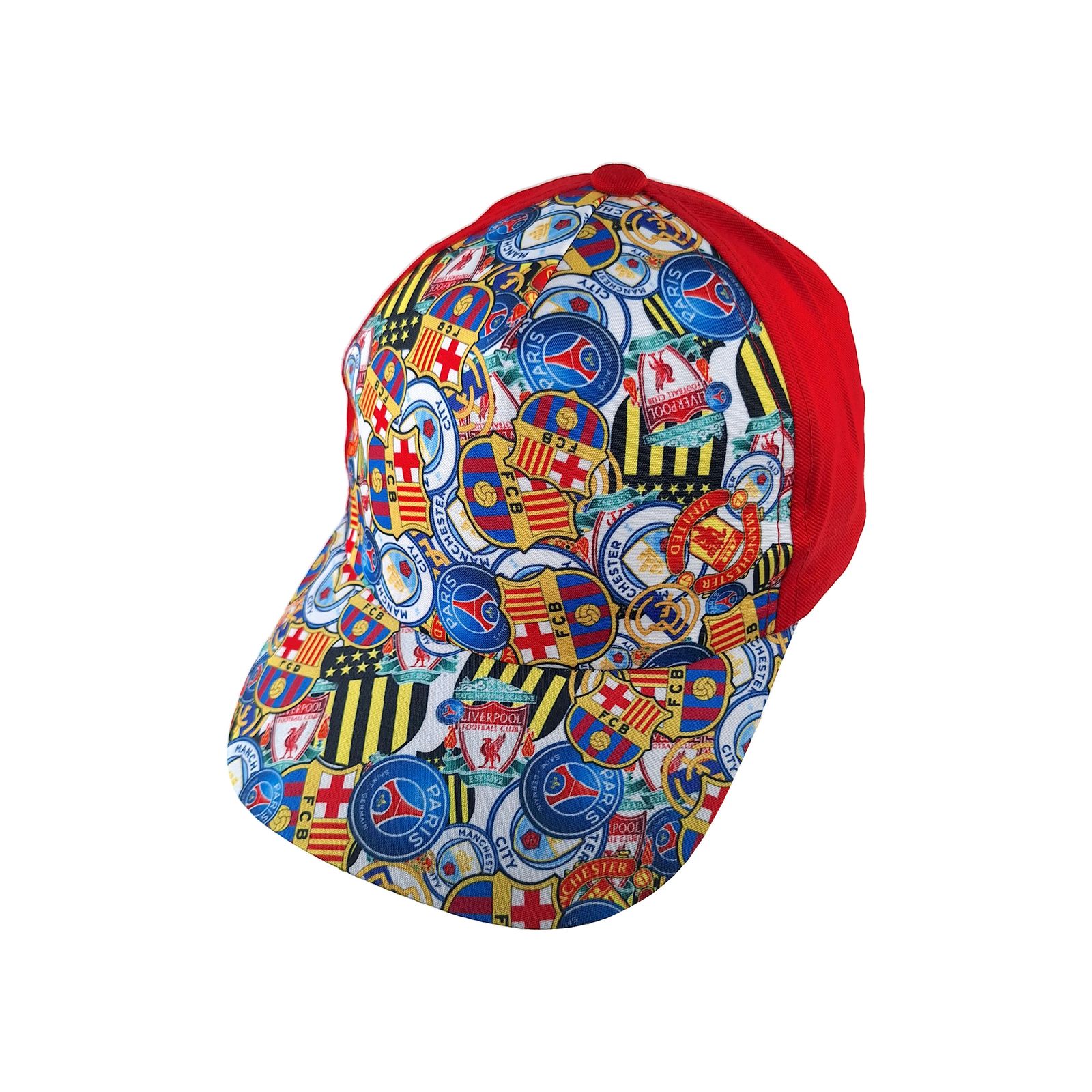 کلاه کپ پسرانه طرح باشگاهی کد 1137 رنگ قرمز -  - 1