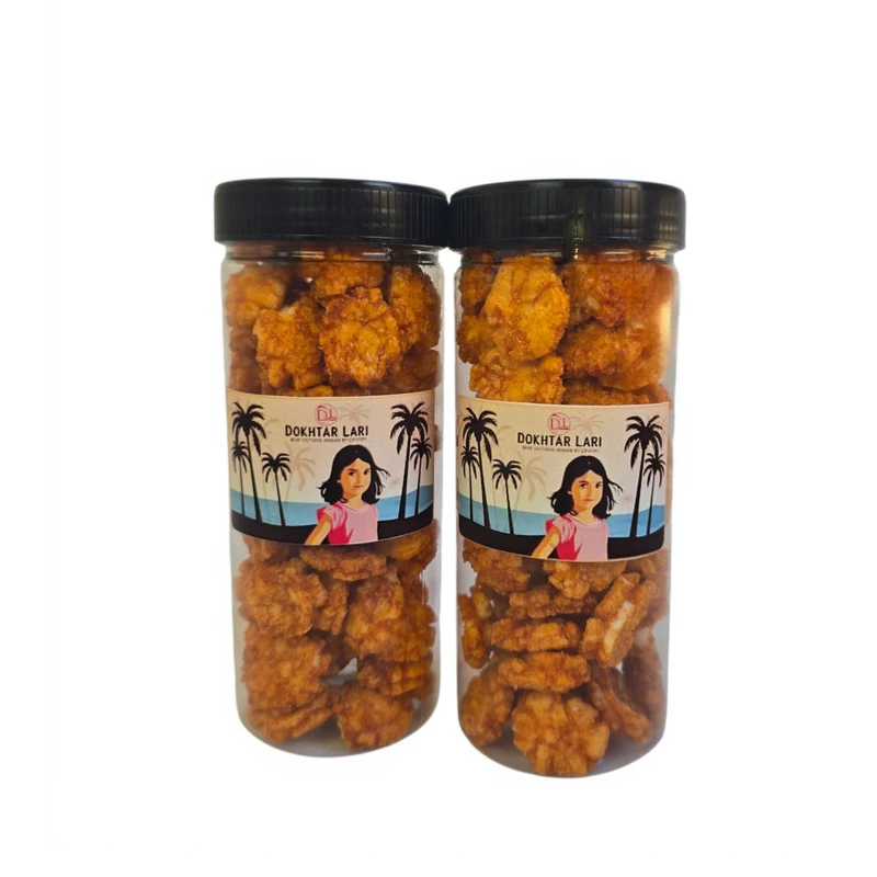 چیپس میگو دخترلاری - 300 گرم بسته 2 عددی 