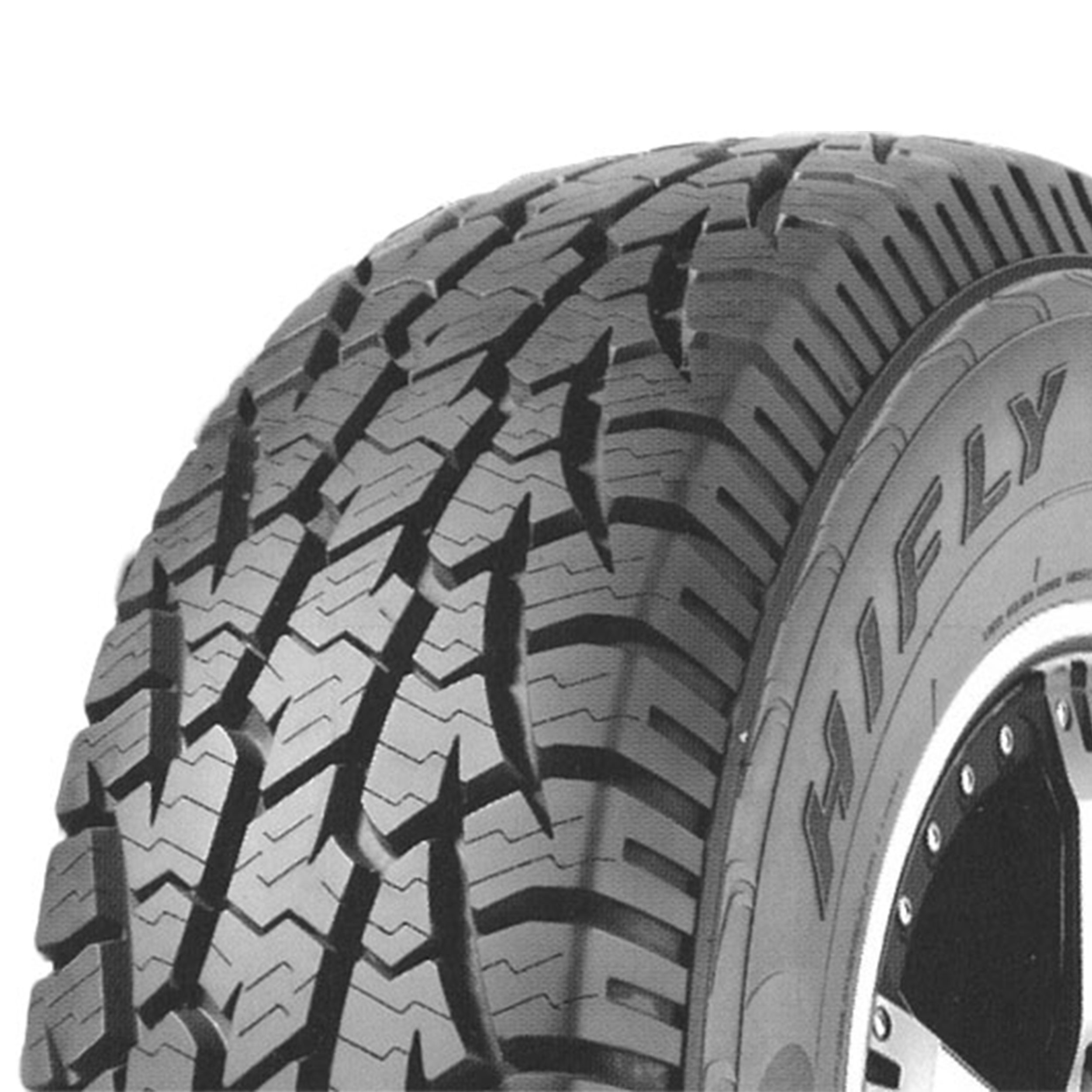 لاستیک خودرو های فلای مدل AT601 سایز 31/10.5R15 - دو حلقه