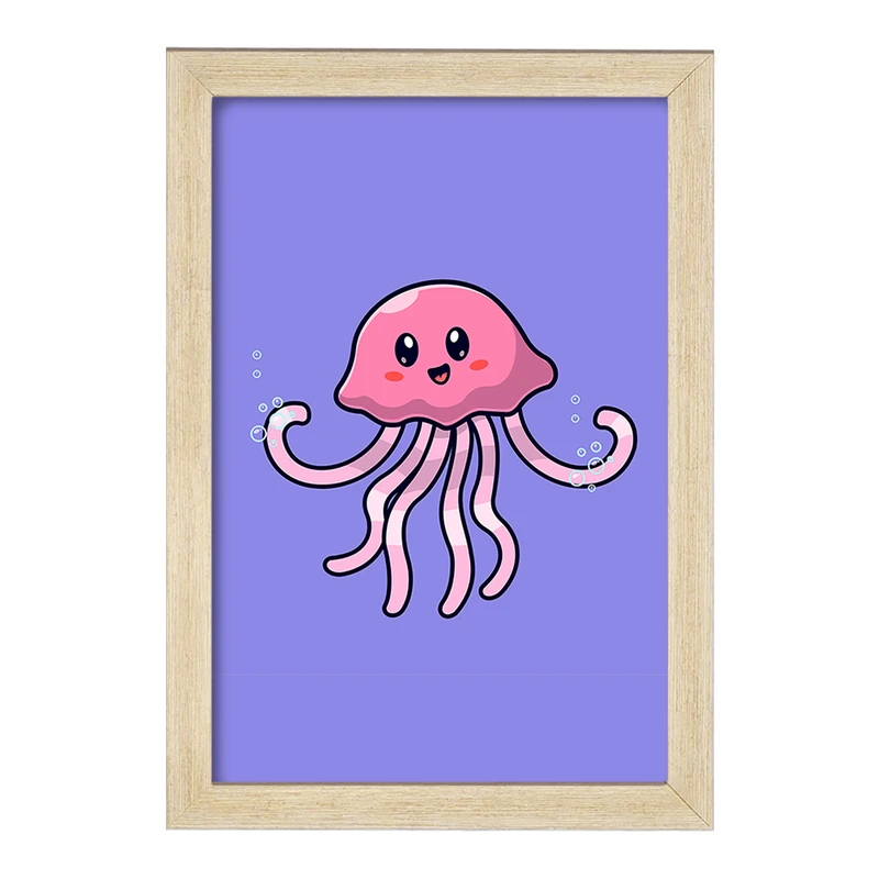 تابلو خندالو مدل حیوانات بامزه عروس دریایی کد 29698