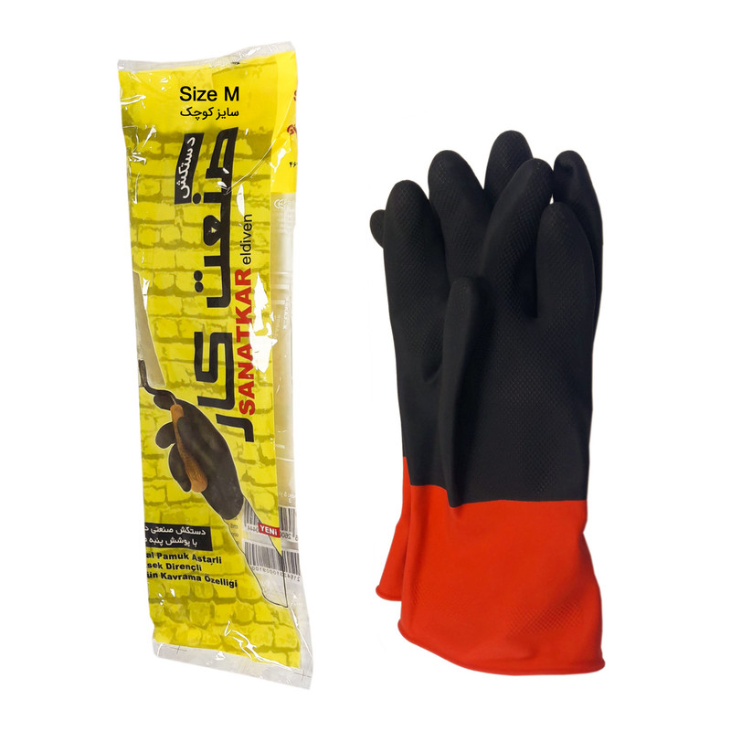دستکش ایمنی صنعت کار مدل 1012