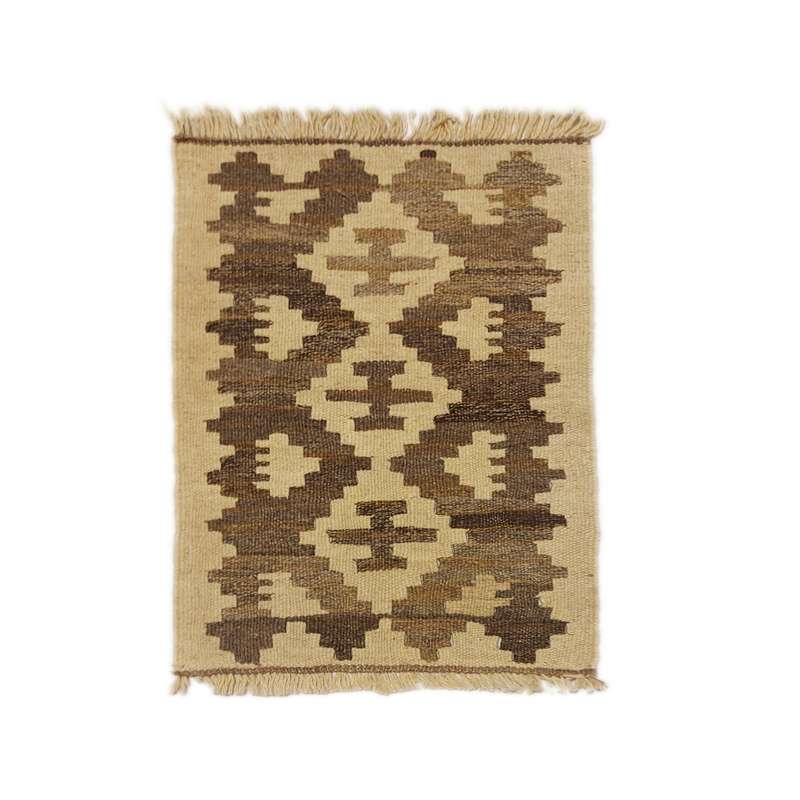 گلیم دستبافت نیم متری طرح خودرنگ دکوراتیو کد 60401