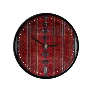 ساعت دیواری مدوپد طرح کناره بلوچ ده‌ترنج مدل C-balouch08