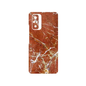 MAHOOT Red Marble Cover Sticker for Xiaomi Redmi Note 10 Pro