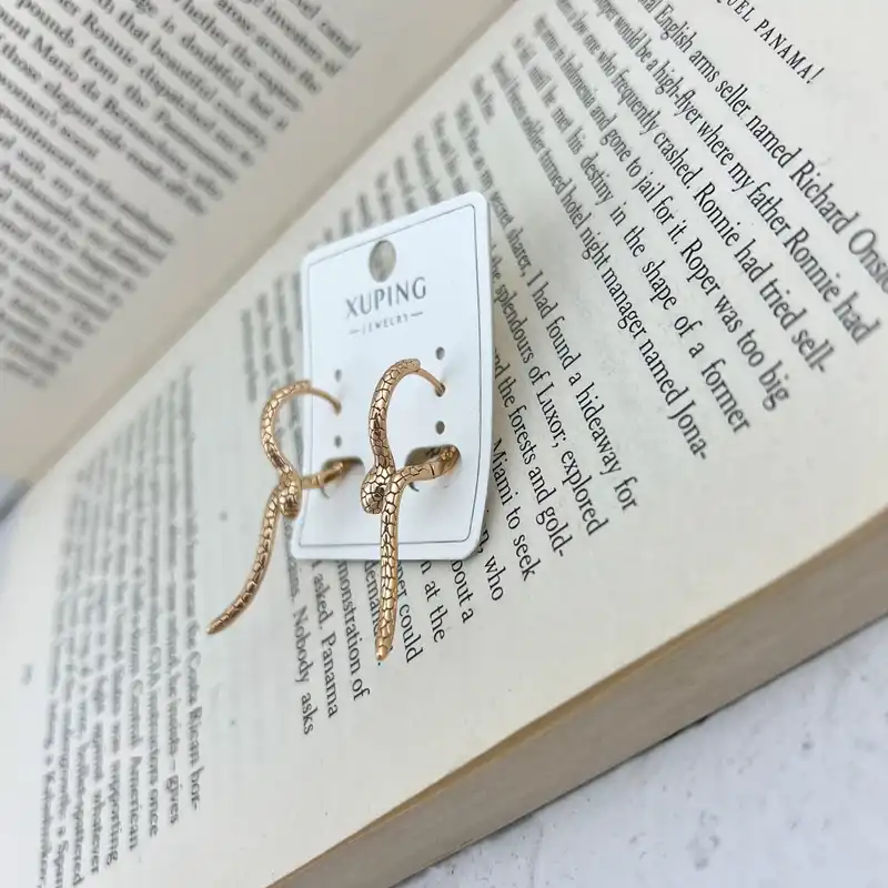 گوشواره زنانه ژوپینگ مدل مار کد E4871