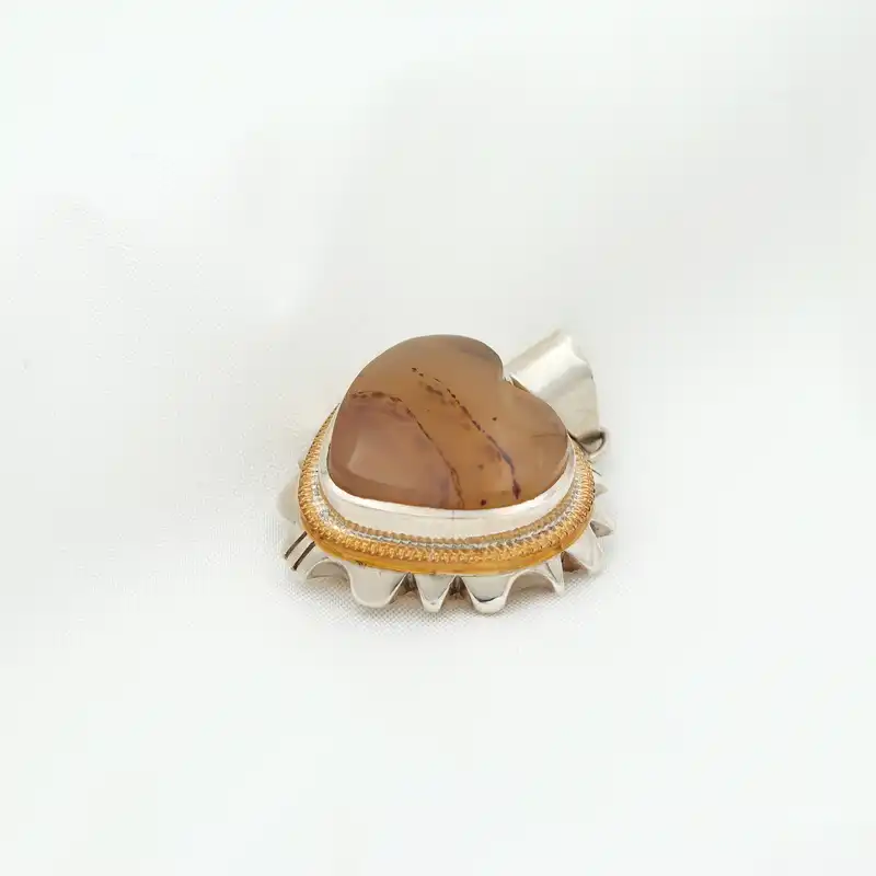 گردنبند نقره زنانه مدل عقیق کد SP-03