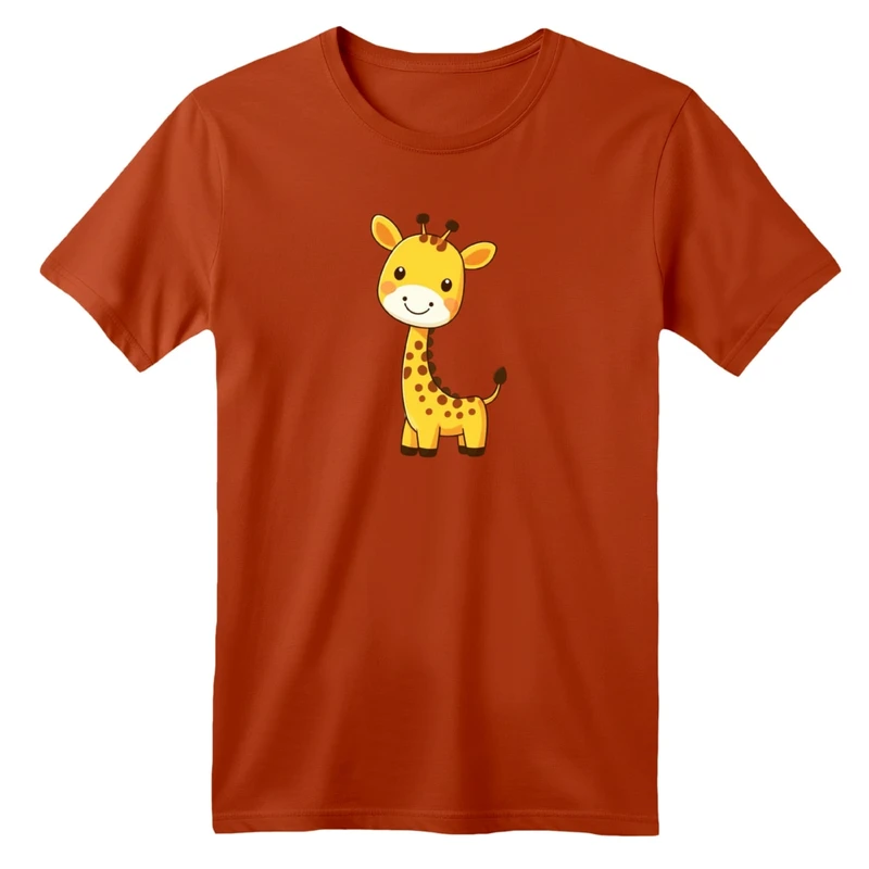 تی شرت آستین کوتاه بچگانه مدل زرافه کد 01