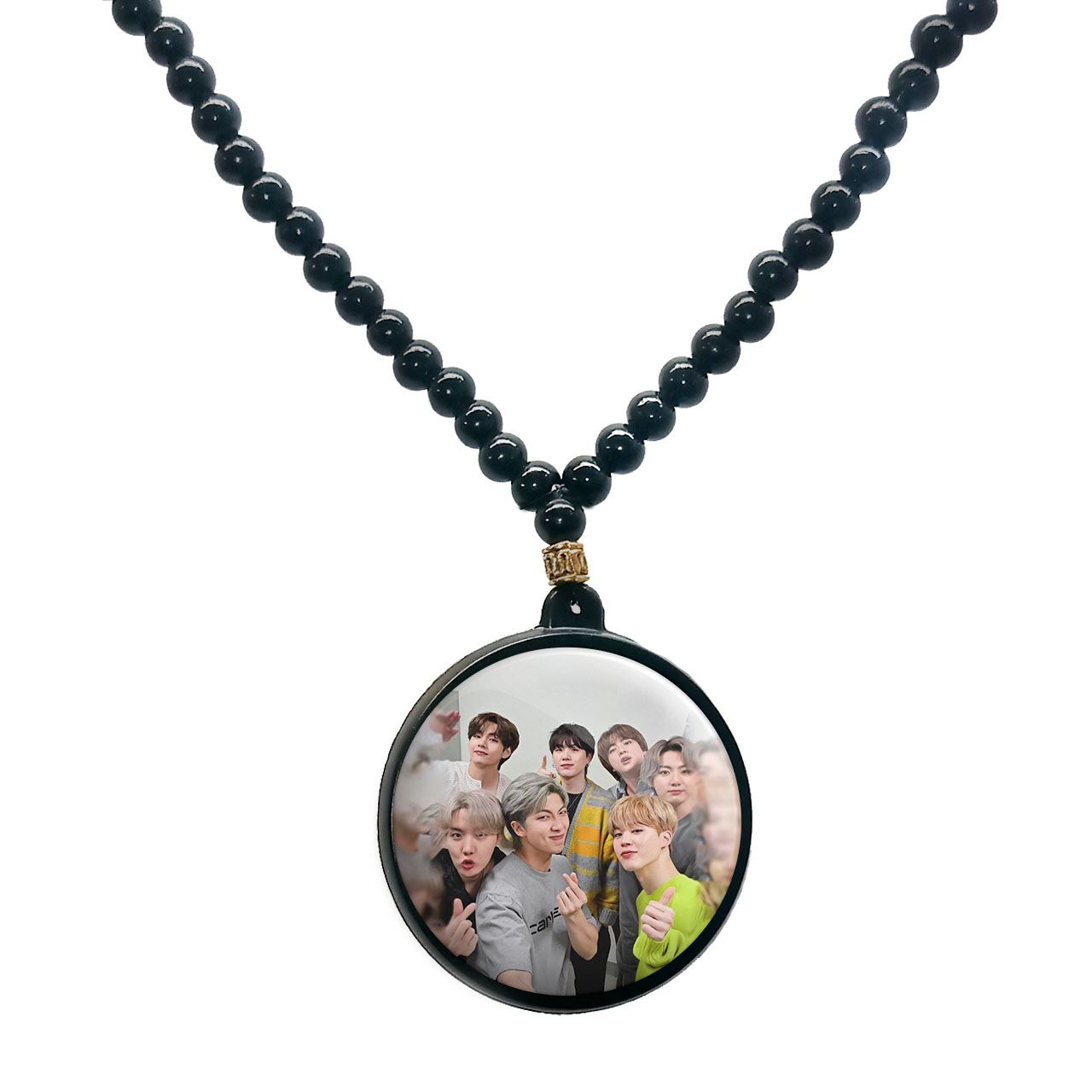 گردنبند پرمانه طرح GOT7 کد pmd.19038 مدل دو طرفه