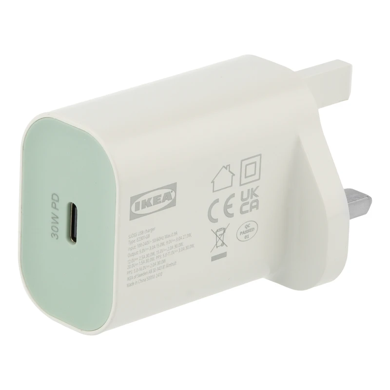 شارژر دیواری 30 وات ایکیا مدل SJÖSS
