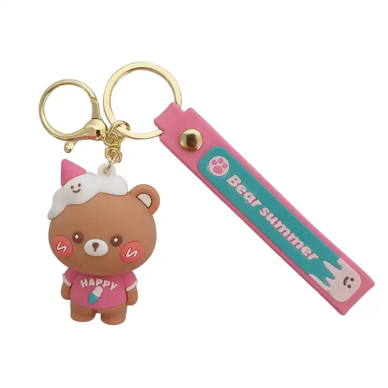 جاکلیدی مدل سیلیکونی طرح خرس و بستنی زمستانه کد DB20