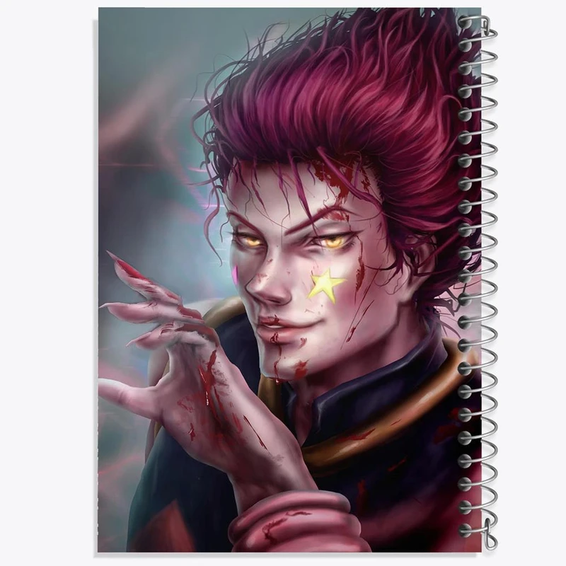 دفتر مشق 100 برگ خندالو طرح هیسوکا جوکر انیمه هانتر ایکس هانتر Hunter × Hunter کد 11938