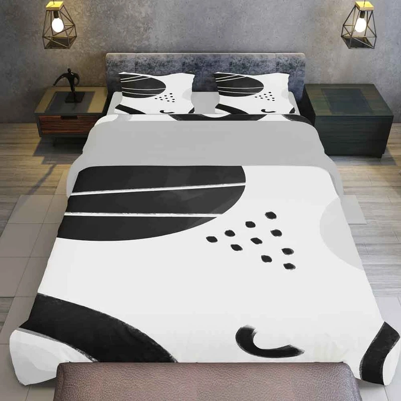 سرویس روتختی مدل انتزاعی TXY725 تک نفره 5 تکه