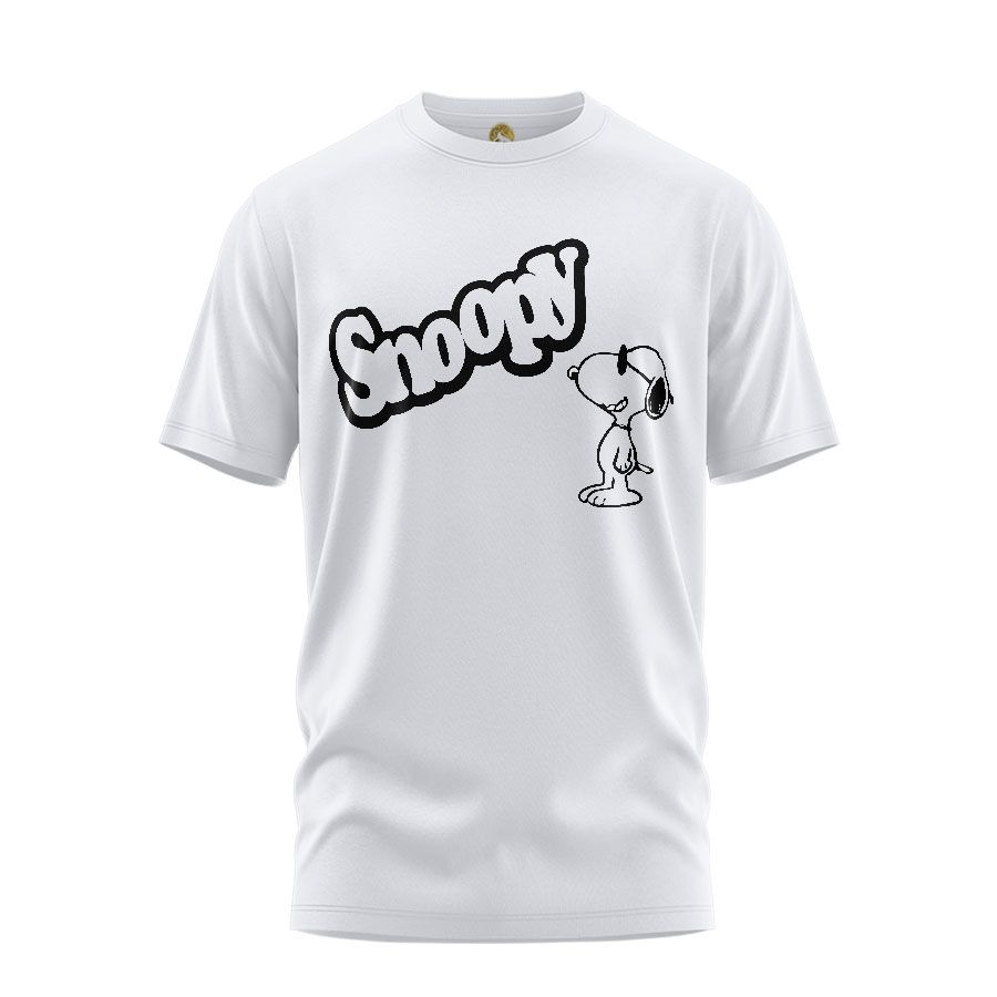 تی شرت آستین کوتاه زنانه هومرو مدل TW294 طرح اسنوپی -  - 1