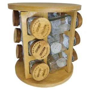 ست جای ادویه 12 پارچه مدل ایستاده گردان کد 1013