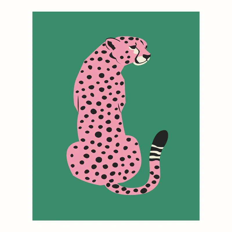 پوستر مدل  چاپ گلدار چیتا  