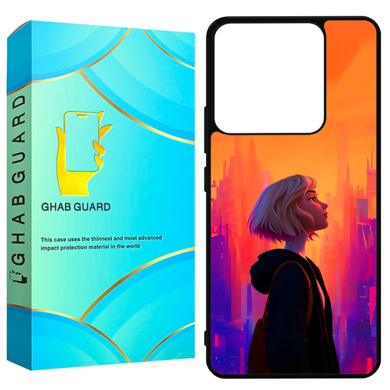 کاور قاب گارد طرح دختر مدل G14S مناسب برای گوشی موبایل شیائومی Redmi Note 14S 4G