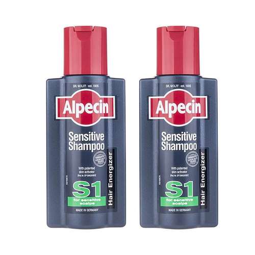 شامپو مو آلپسین مدل سنستیو کد S1 حجم 250 میلی لیتر مجموعه 2 عددی
