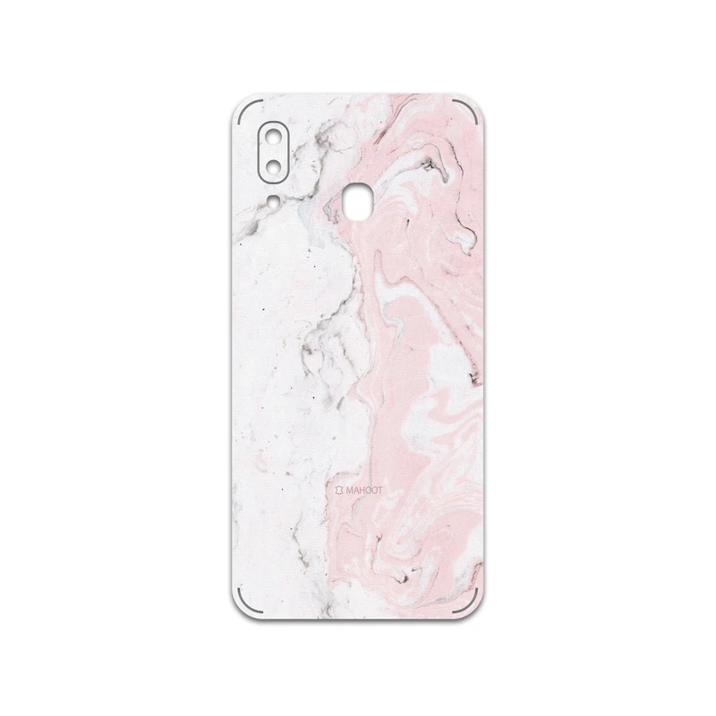 برچسب پوششی ماهوت مدل Blanco-Pink-Marble مناسب برای گوشی موبایل سامسونگ Galaxy A20
