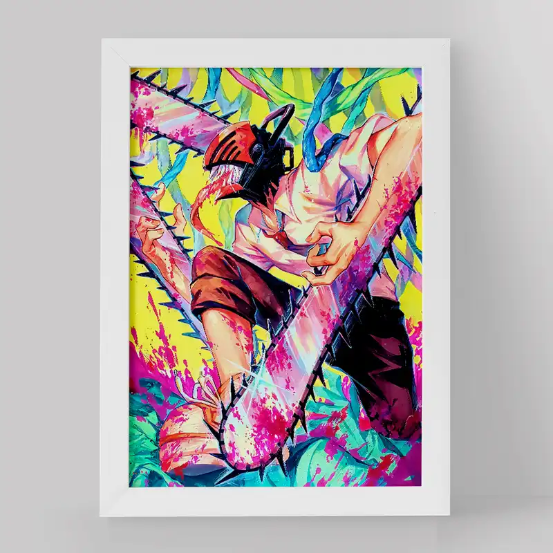 تابلو خندالو مدل دنجی انیمه مرد اره ای کد 17886