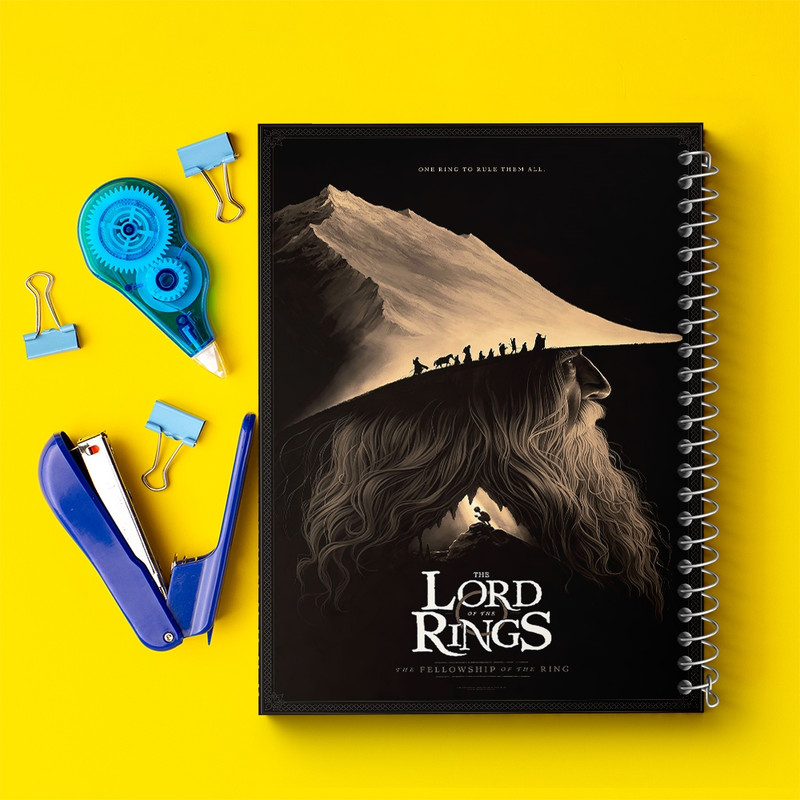 دفتر مشق 100 برگ خندالو طرح ارباب حلقه ها کد F258