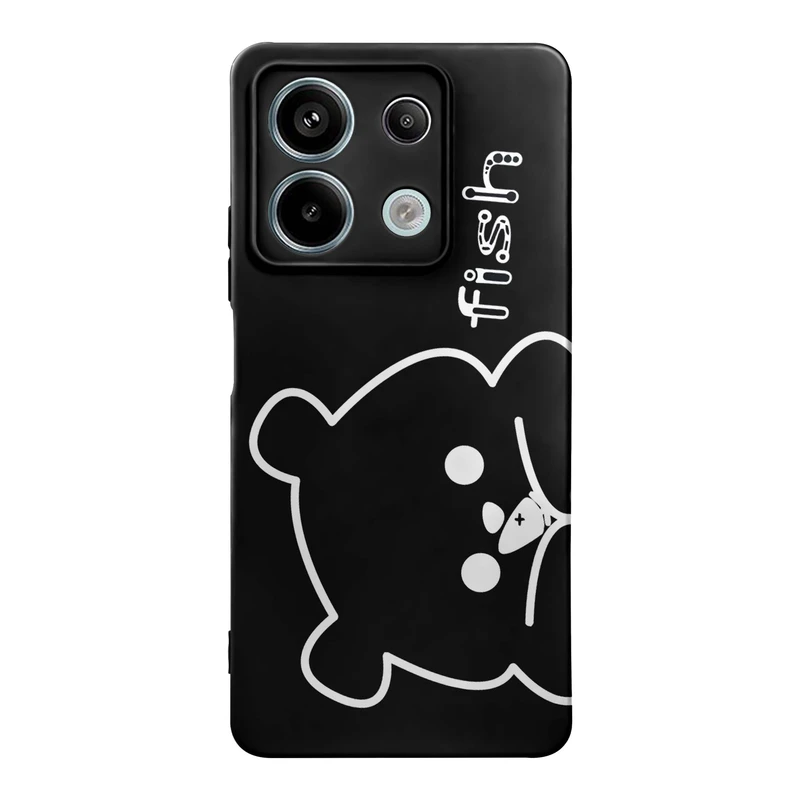 کاور قاب گارد طرح خرس بیر مینیمال کد f9131 مناسب برای گوشی موبایل شیائومی Redmi Note 13 5G
