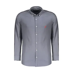 پیراهن آستین بلند مردانه آیبکس مدل 1029 رنگ نوک مدادی