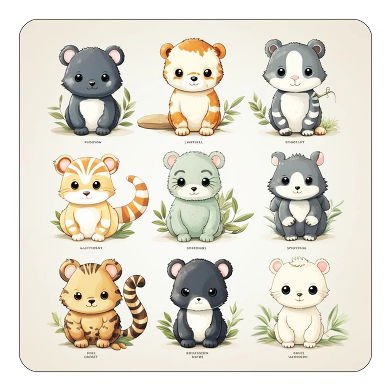 مگنت کاکتی طرح حیوانات کارتونی مدل mp28635