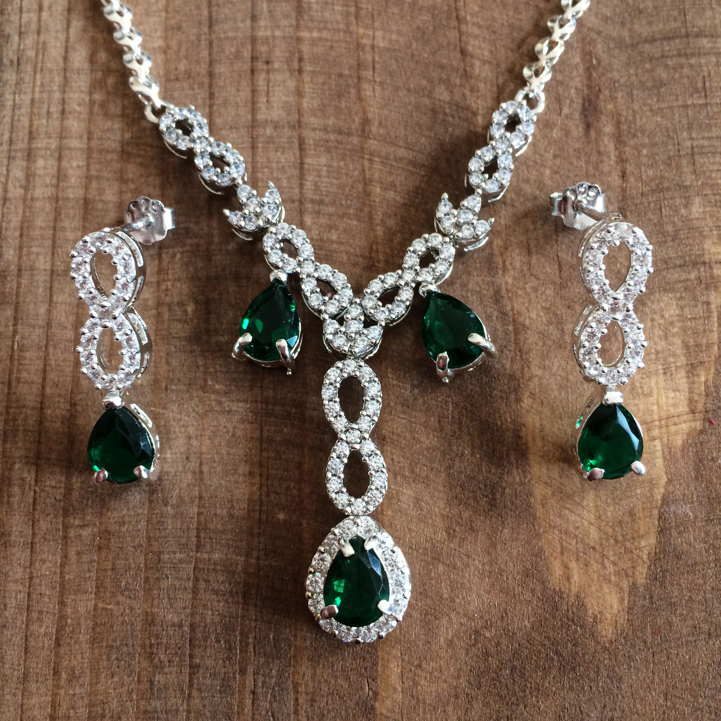 نیم ست نقره زنانه کد 2073