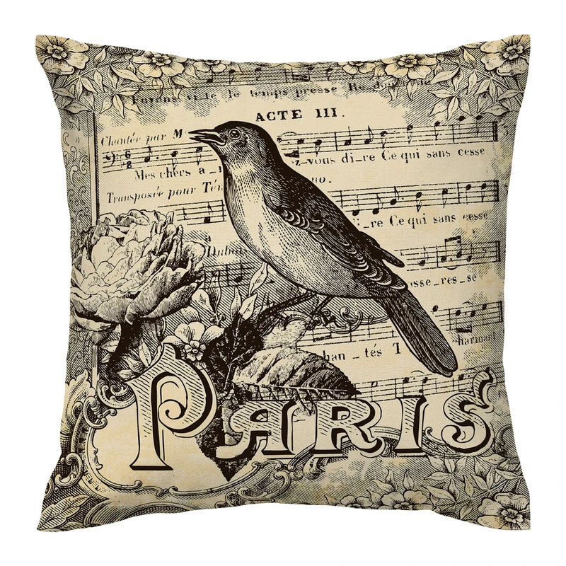 کاور کوسن مدل روزنامه ای دورو طرح دار کد 1400160