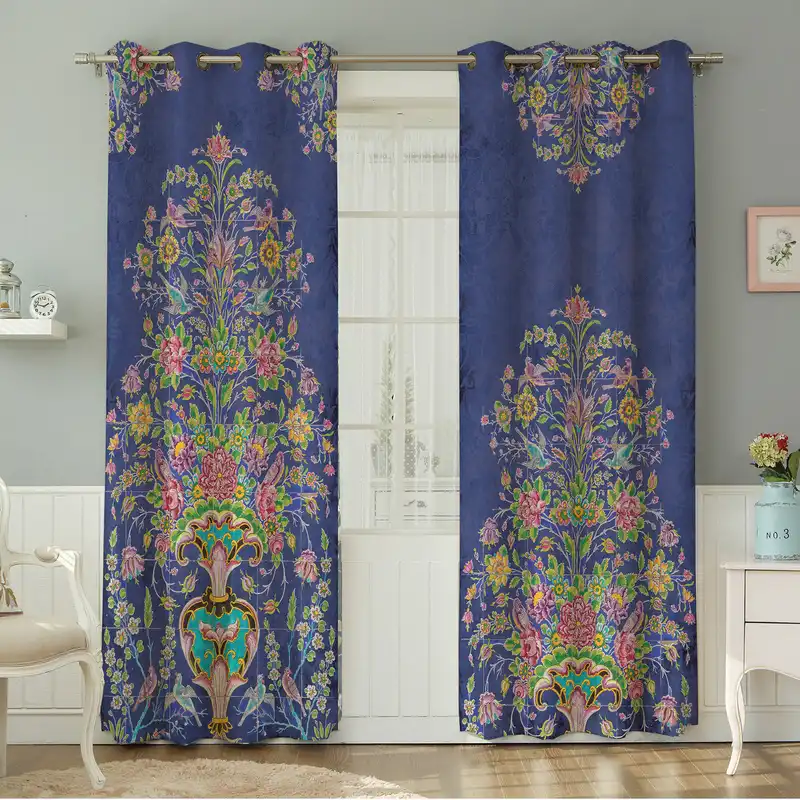 پرده نیروانا طرح مدرن مدل مخمل کد 4890 سایز 140×280 سانتی متر