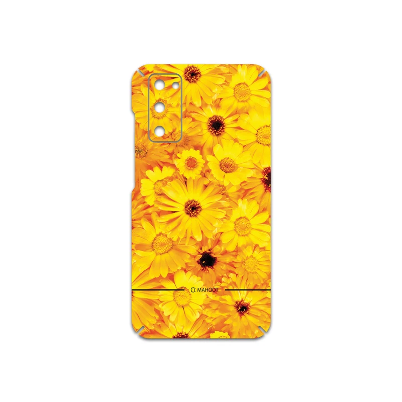 برچسب پوششی ماهوت مدل Yellow-Flower مناسب برای گوشی موبایل سامسونگ Galaxy S20 FE