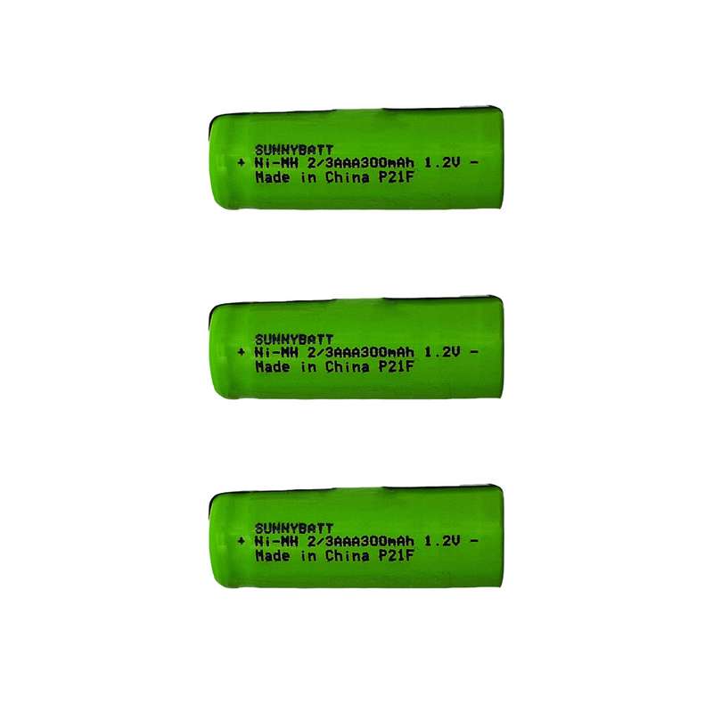 باتری نیم قلمی قابل شارژ سانی بت مدل SB-300 2.3AAA بسته سه عددی